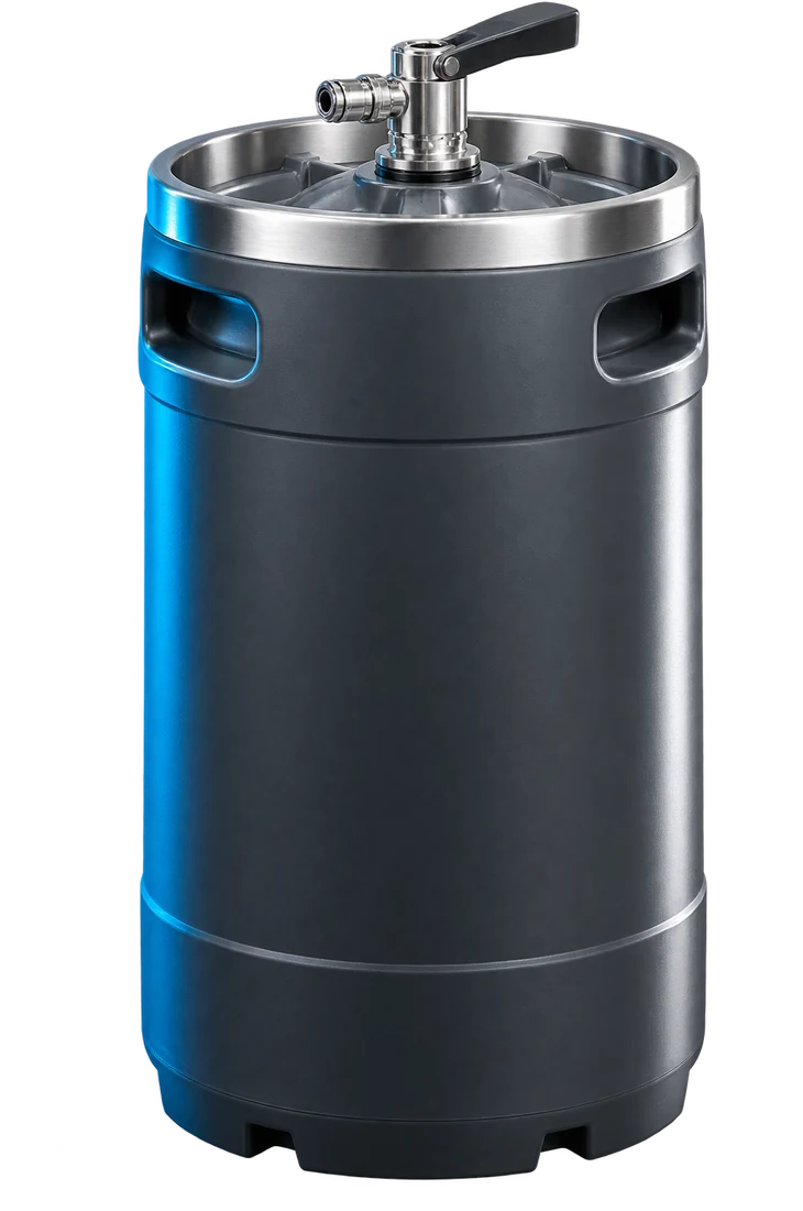 Five-gallon disposable one-way keg